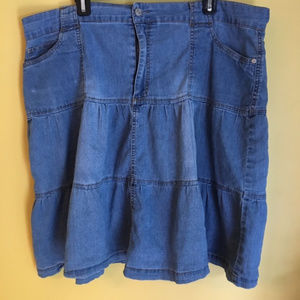 Full, Flowy Knee-Length Skirt